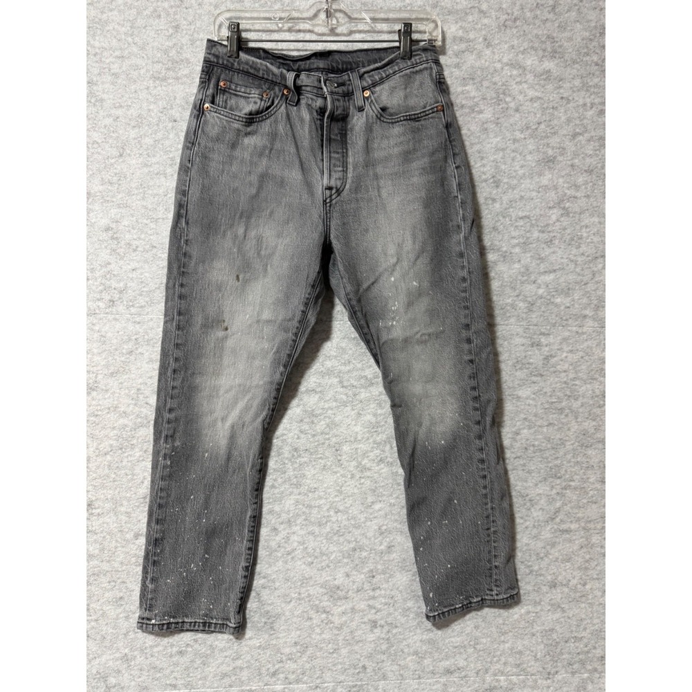 Levi's 501 Men's Gray Jeans W34xL30 Relaxed Fit Tapered Denim